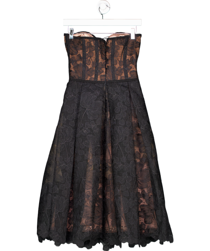 Nadine Merabi Black Olivia Corset Dress UK S