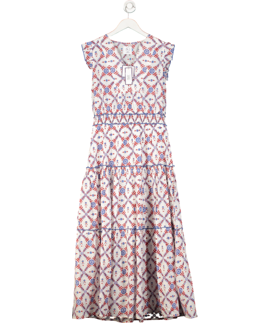 Lexy London Blue Nanda Maxi Dress UK 12