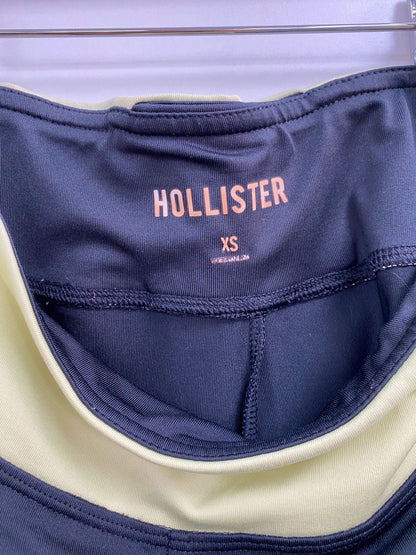 Hollister Black/Green Yoga Shorts XS