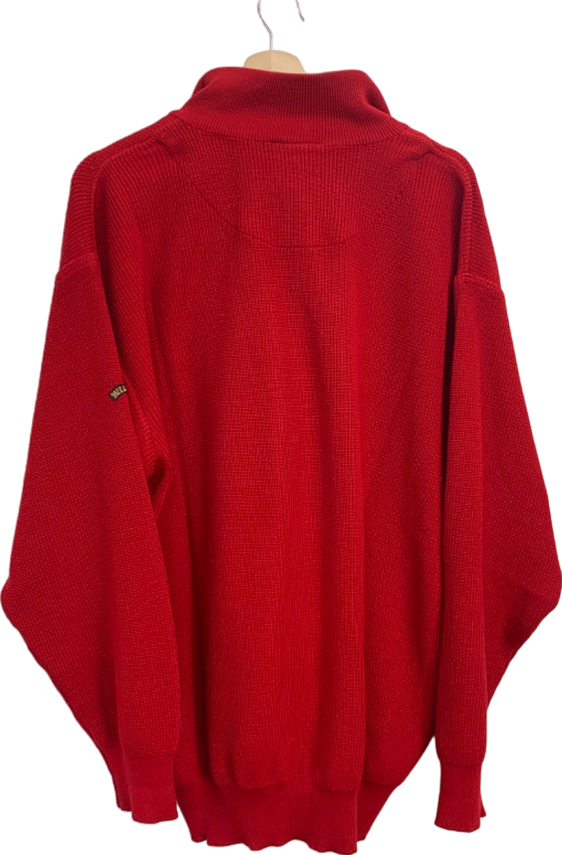 Paul & Shark Red Quarter Zip Jumper UK XL