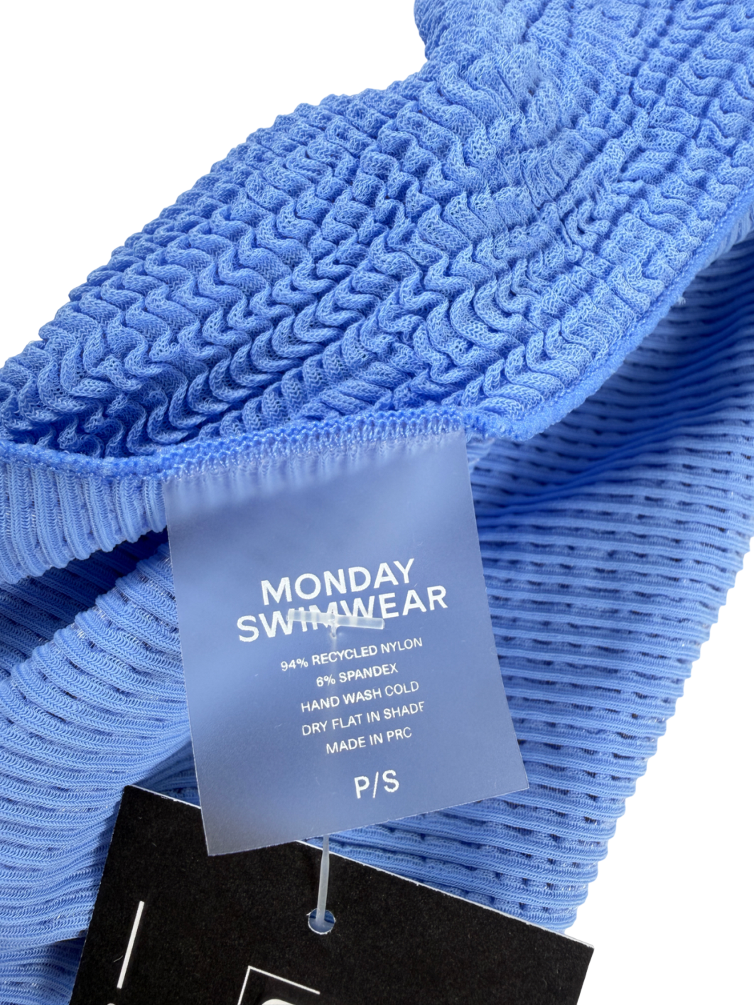 Monday Swimwear Blue St. Barth's Skirt - Azure Crinkle UK S