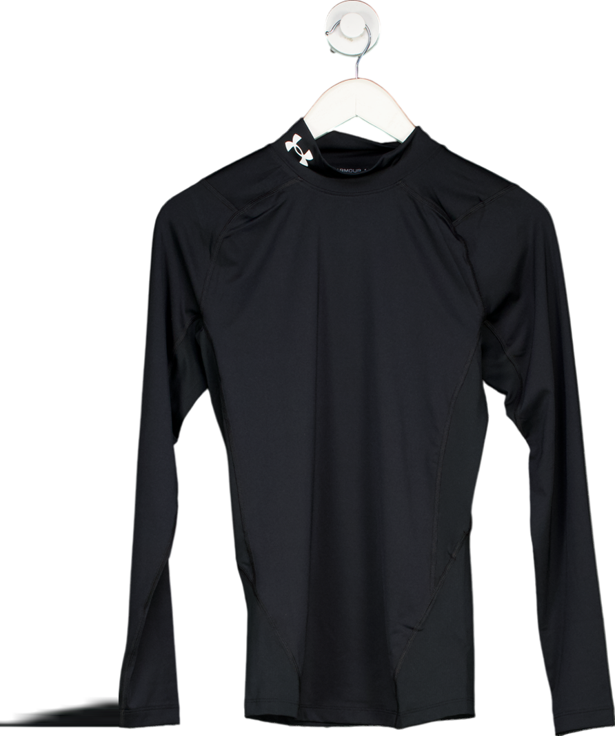 Under Armour Black Heatgear Mock Long Sleeve Tee UK M