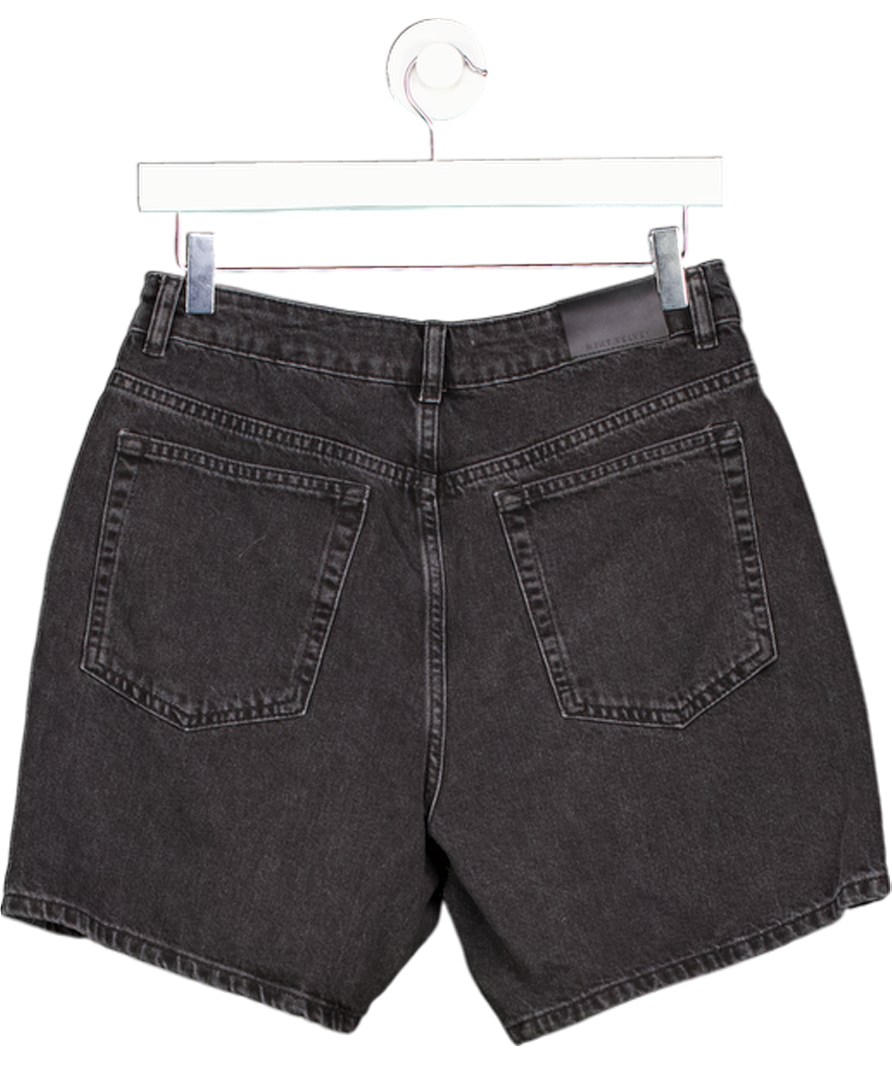 Mint Velvet Black High Rise Denim Shorts UK 10