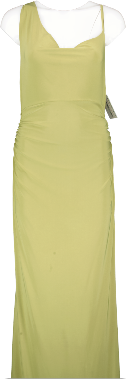 Club L Green Maternity Cowl Neck Maxi Dress UK 12