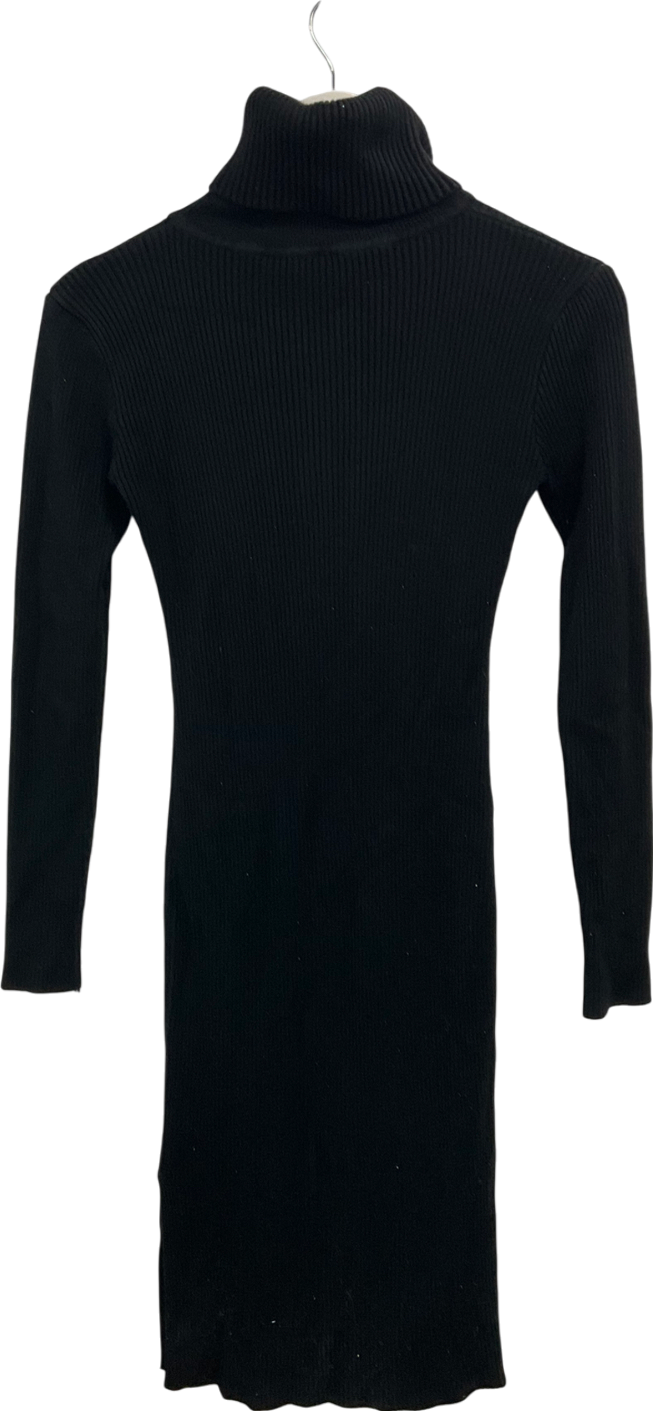 Style Addict Black Knit Midi Dress UK S