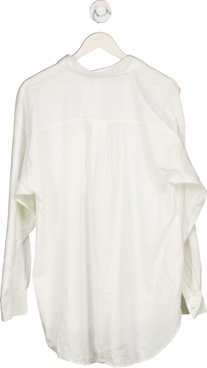 Loft White Button-Up Shirt UK L