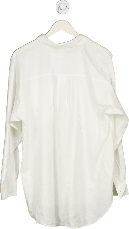 Loft White Button-Up Shirt UK L