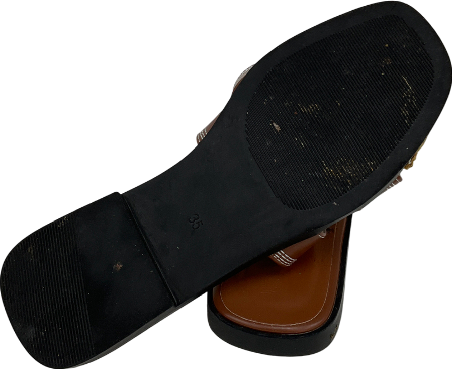 weiweivlang Brown Tan Sandal UK 2 EU 35 👠