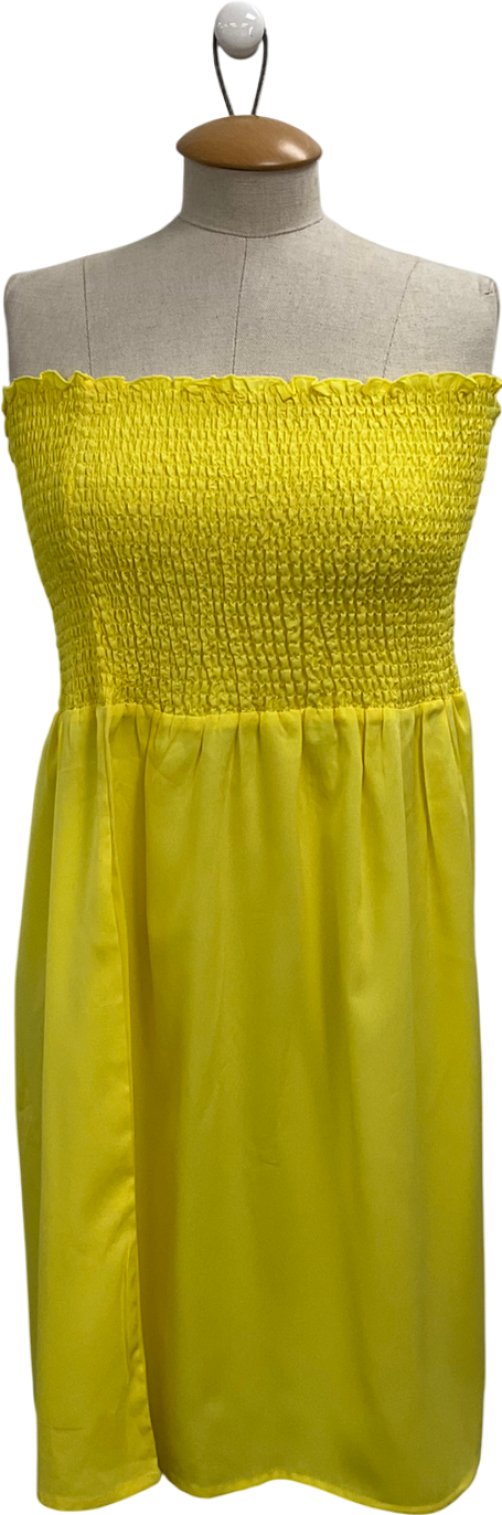 Studio Yellow Strapless Top UK 16