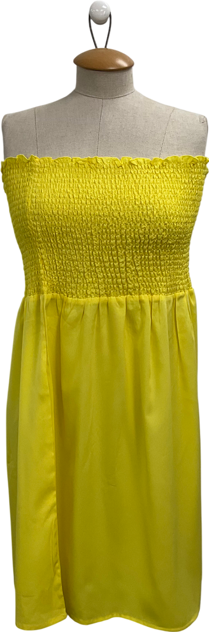 Studio Yellow Strapless Top UK 16