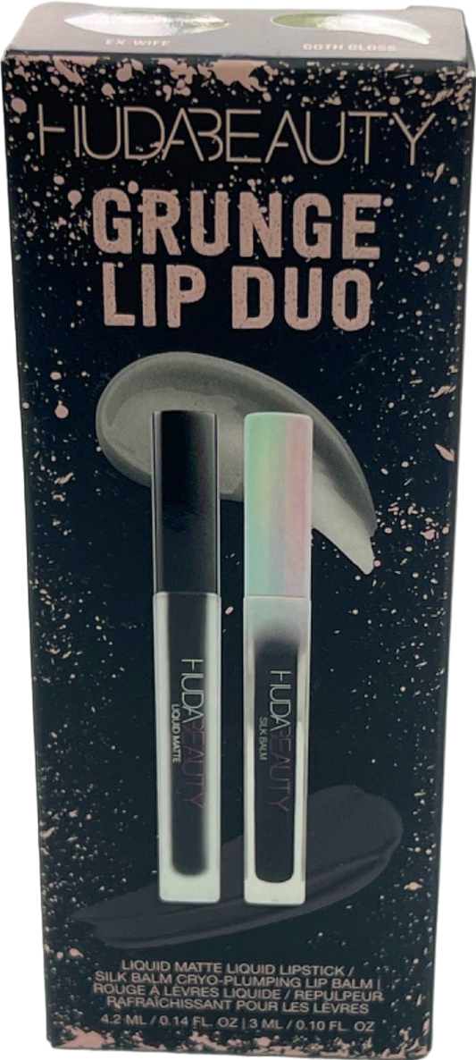 Huda Beauty Grunge Lip Duo Ex-Wife and Goth Gloss 4.5 ml