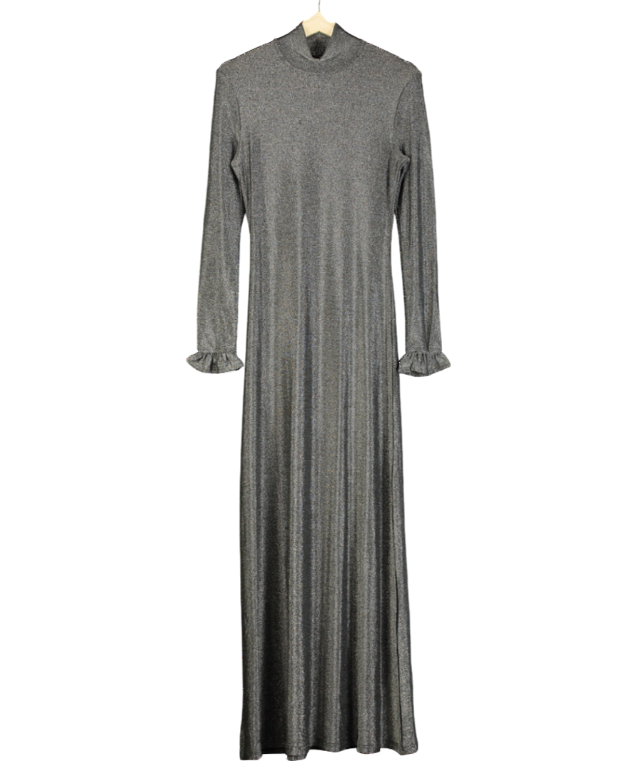 Religion Grey Tanzanite High-neck Maxi Dress UK XS