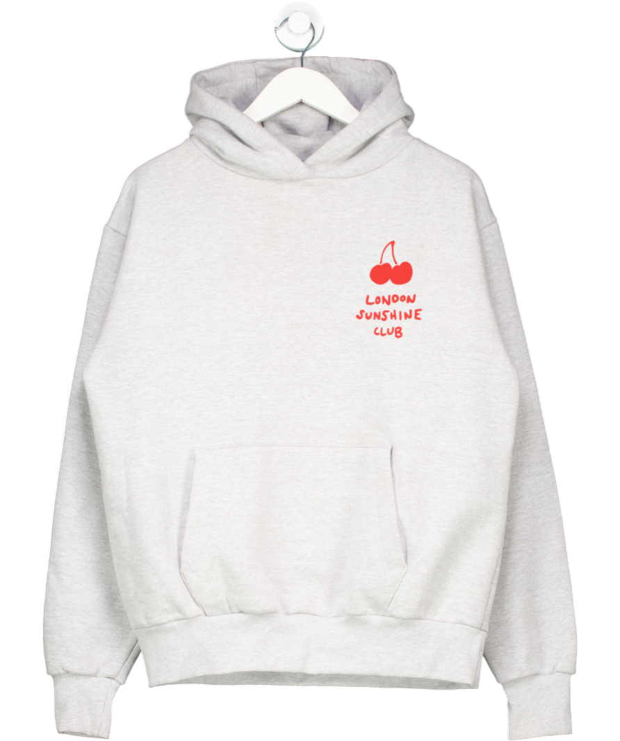 London shine club Cherry Hoody Grey Regular UK M