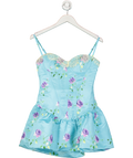 finesse Tif Blue Satin Bubble Dress UK S