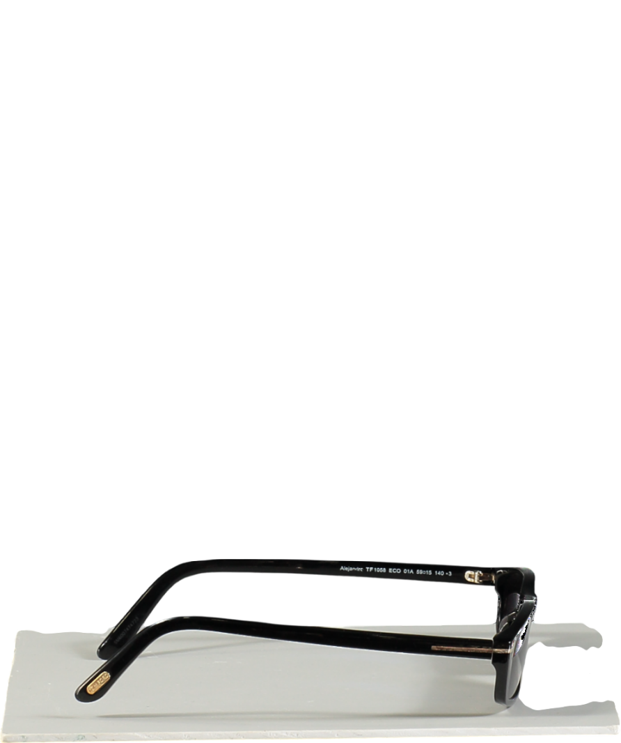 Tom Ford Black Alejandro Sunglasses in case