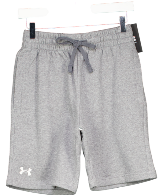 Under Armour Grey Rival Fleece Shorts UK S