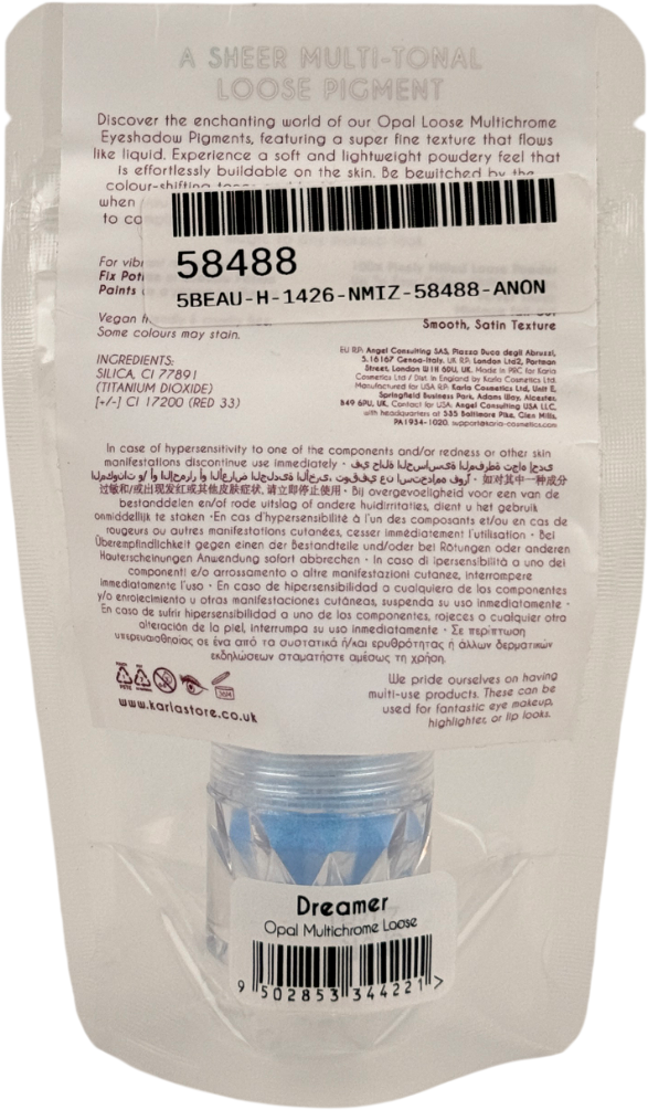Karla Cosmetics All Opal Multichrome Loose Eyeshadows Dreamer 1g