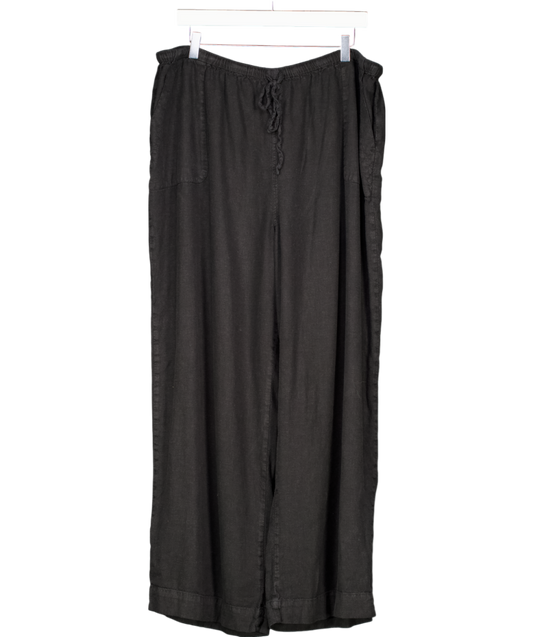 Nobody's Child Black Wide Leg Trousers UK 18