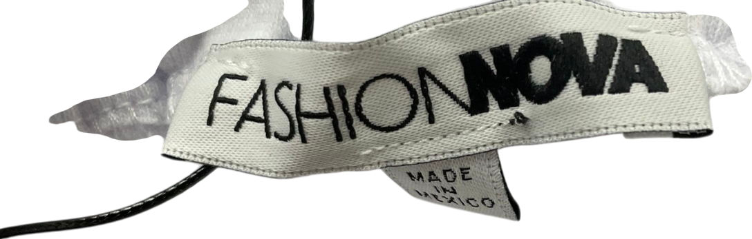 Fashion Nova White Playing Hard To Forget Top UK S