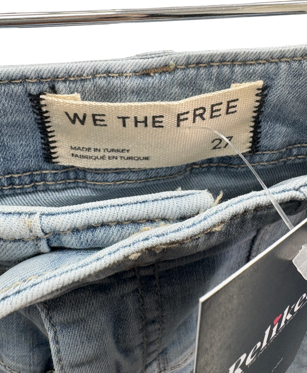 We The Free Blue Libre Wide Leg Jeans W27