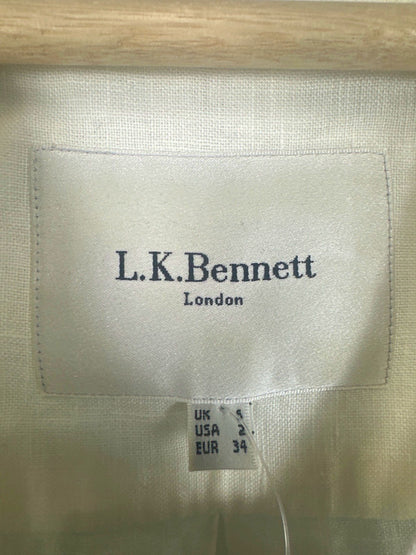 L.K. Bennett White Dr Tricia Dress UK 6