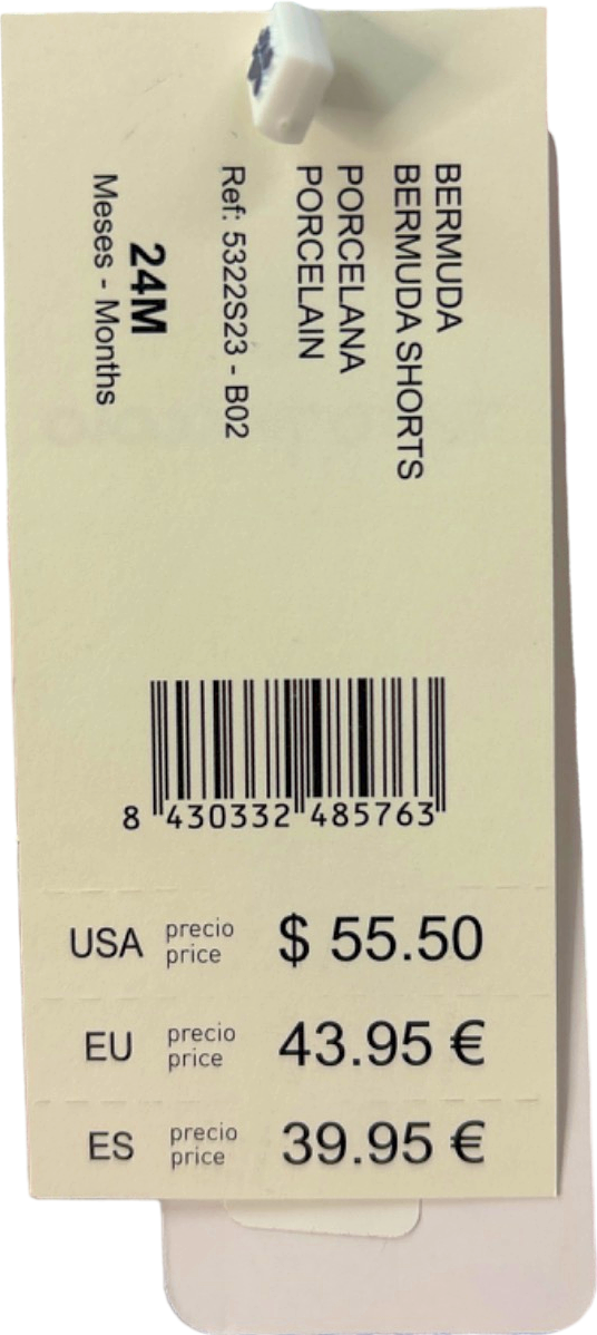 Tutto Piccolo Blue/Red/White Striped Bermuda Shorts 24M (UK 18-24 Months)