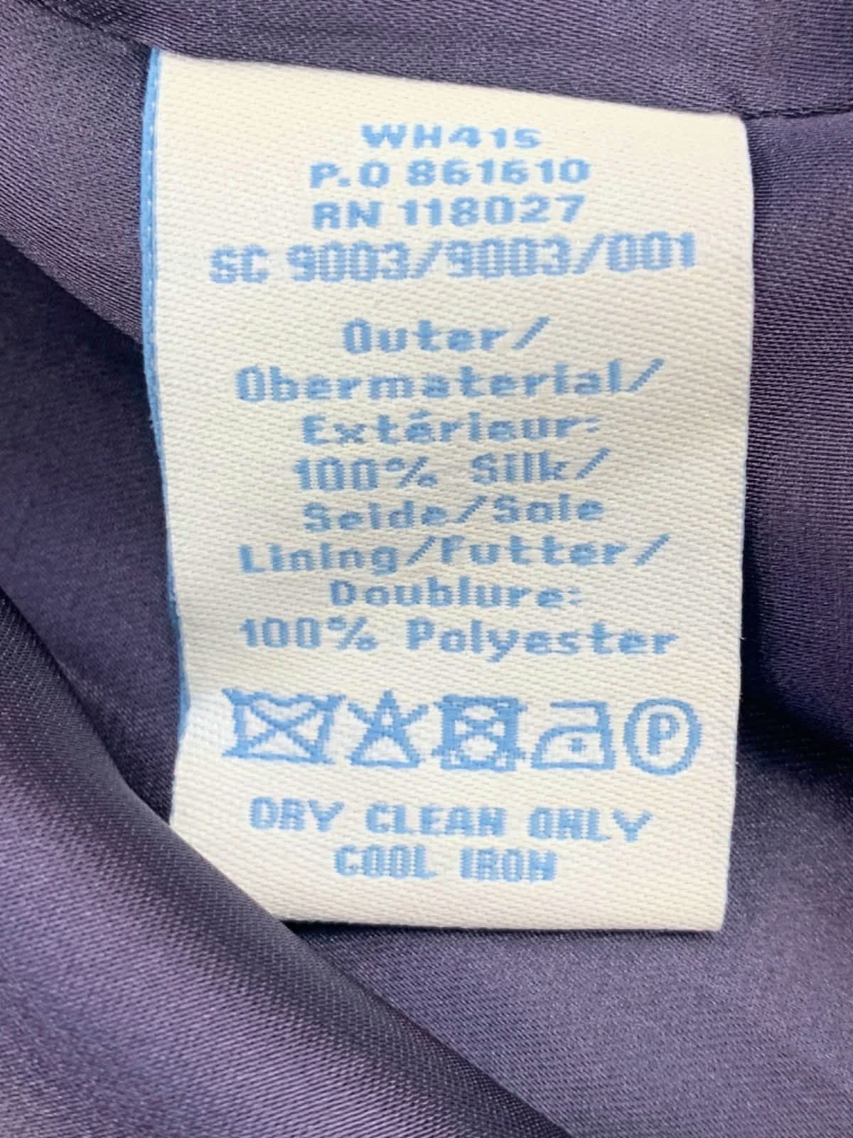 Boden Navy Beaded Silk Dress UK 14