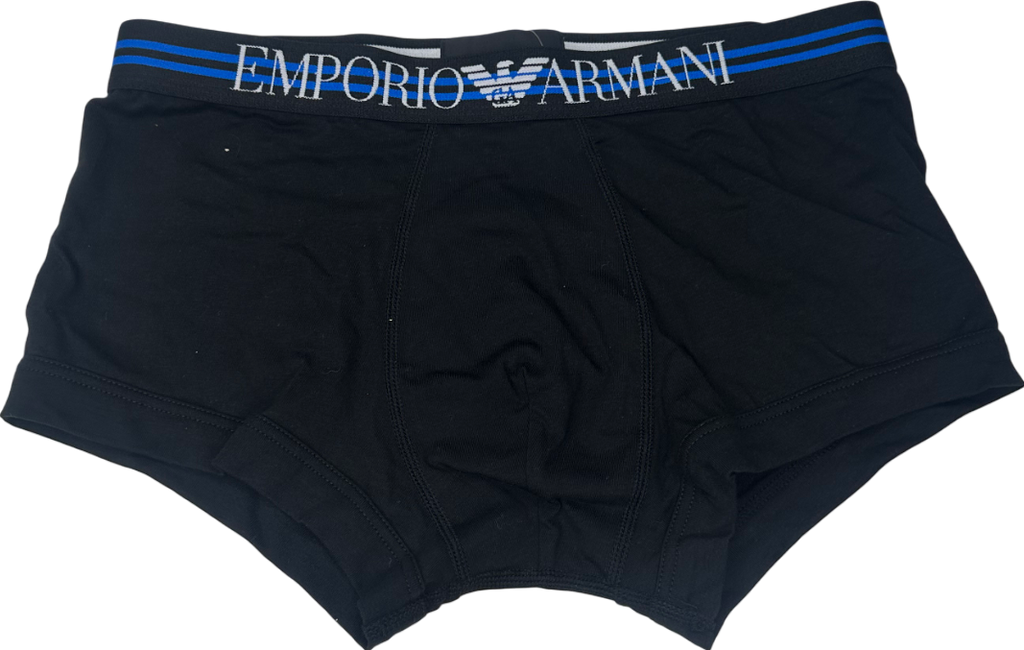 Emporio Armani Black Logo Boxers UK S