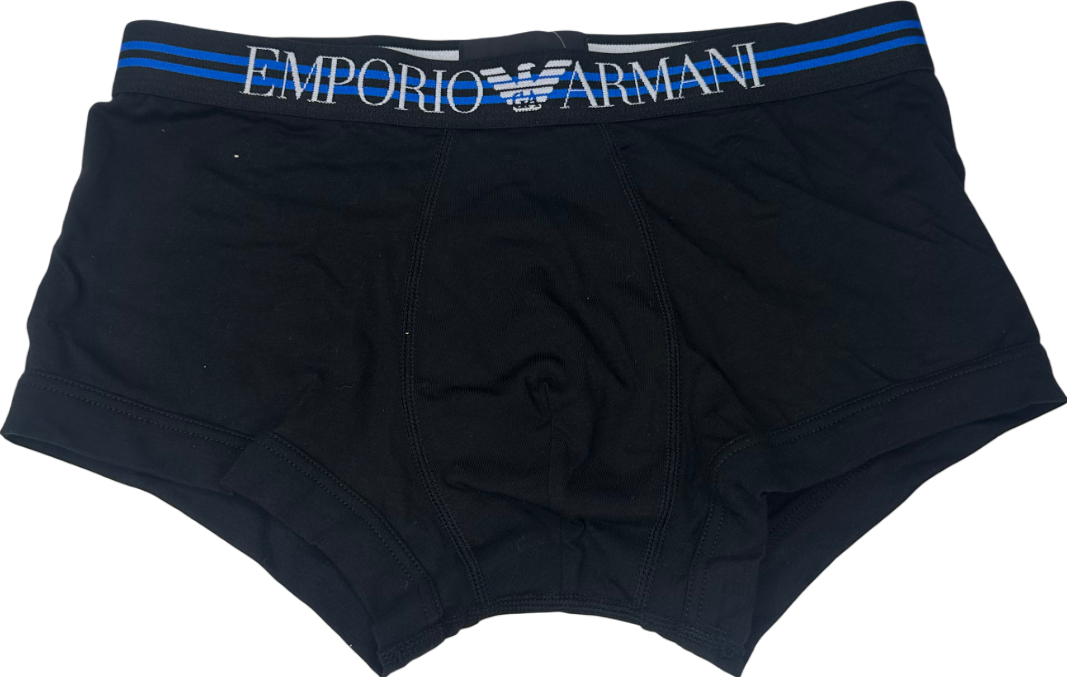 Emporio Armani Black Logo Boxers UK S