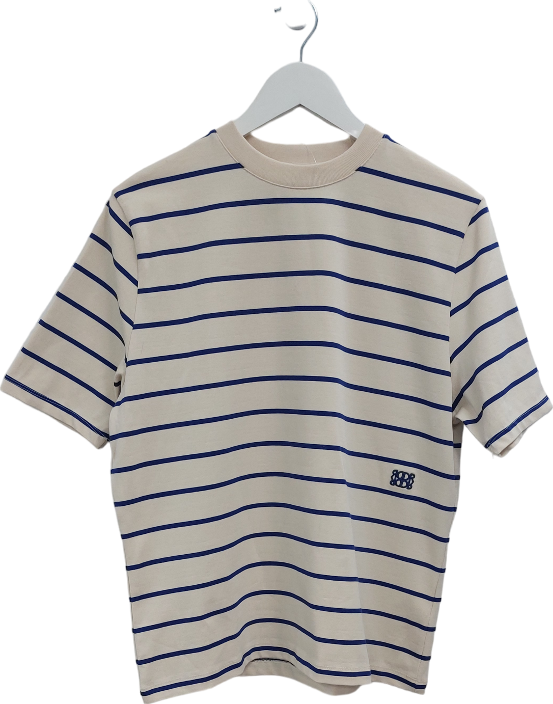 Dé Rococo Cream Striped T-Shirt UK M