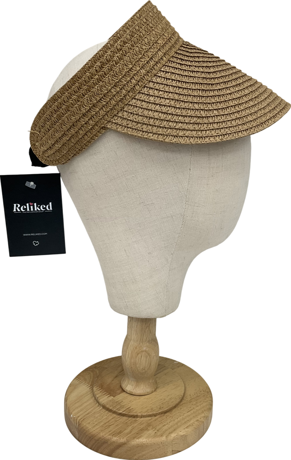 Beige Fumwase Sun Visors For Women Foldable Straw Visor Beach Hat Uv Protection Wide Brim Adjustable Cooling Summer Cap For Travel One Size