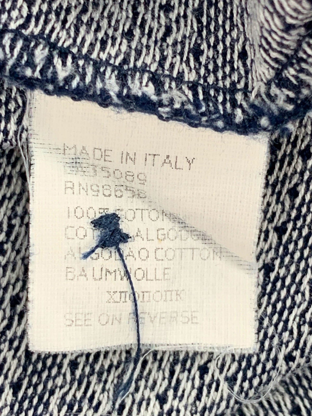 Paul & Shark Blue Patterned Polo Shirt UK L