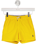 Polo Ralph Lauren Yellow Blue Embroidered Polo Player Swim Shorts 6 Years