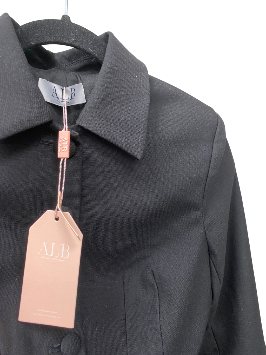 ALB Anne Louise Black Tailored Jacket UK XS