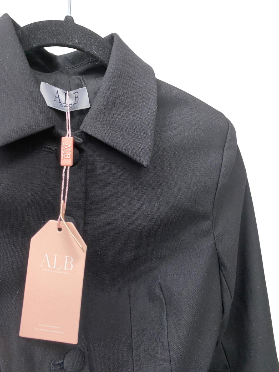 ALB Anne Louise Black Tailored Jacket UK XS