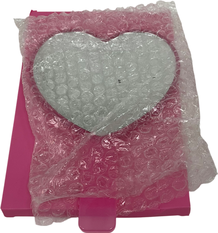 Huda Beauty Heart Hand Held Mirror Pink One size