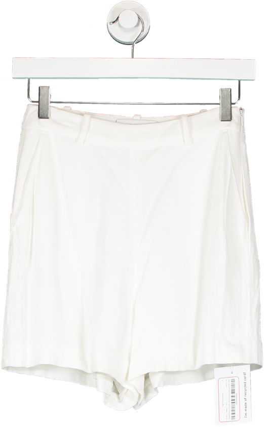 REISS White High Waist Shorts UK 4