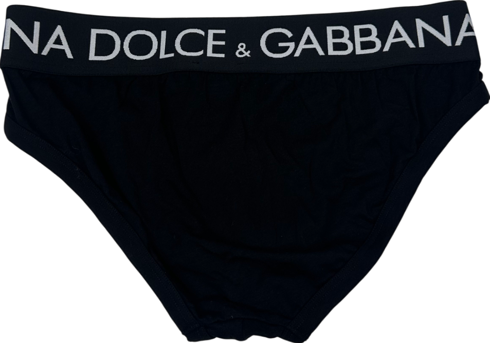 Dolce & Gabbana Black Logo Breifs W34