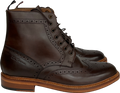 Ben Sherman Brown Duke Leather Brogue Boots Tan UK 10 EU 44 👞