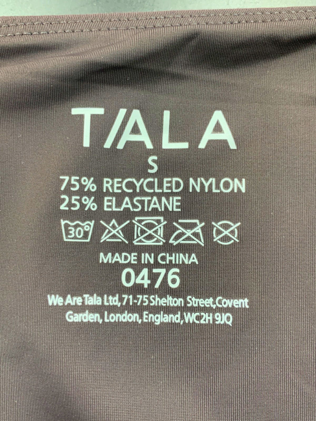 TALA Grey Long Sleeve Top UK S