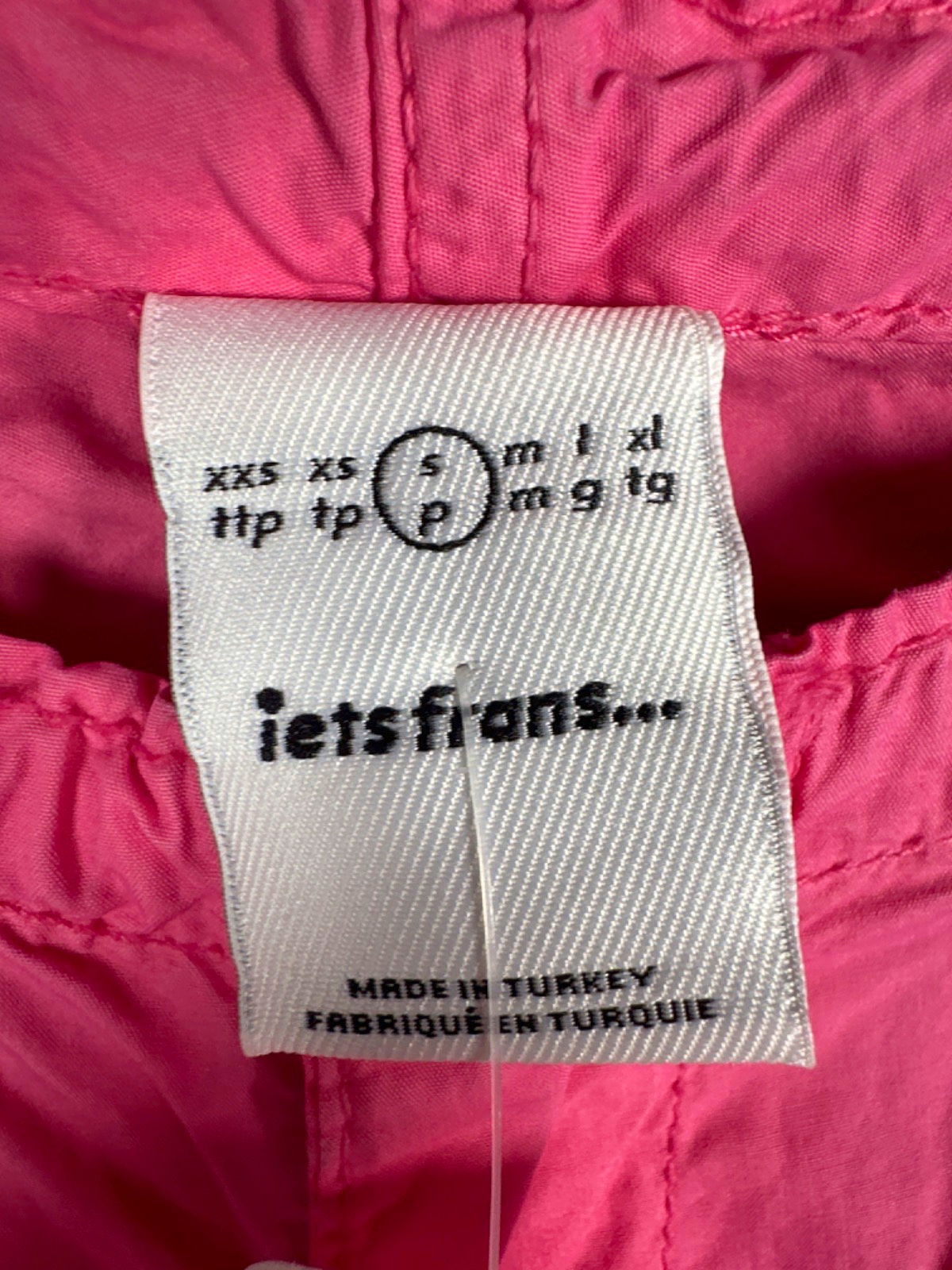 iets frans Pink Cotton Cargo Trousers S