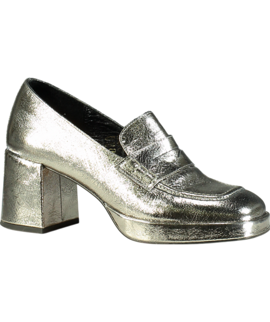 Jonak Paris Metallic Heeled Loafer UK 5 EU 38 👠