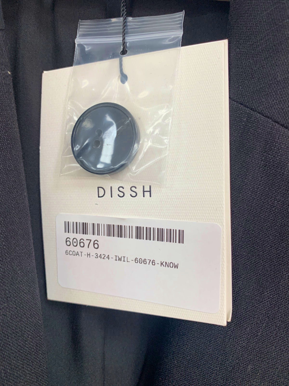 DISSH Black Sloan Sleeveless Blazer UK 10