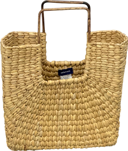 Hatattack Beige Cami Square Frame Tote One Size