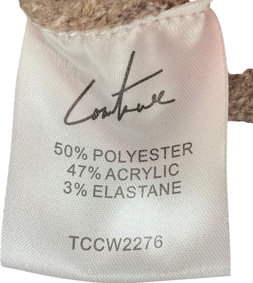 The Couture Club Brown Cable Knitted Shorts UK 10