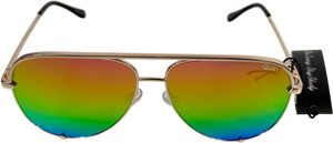 QUAY Metallic High Key Sunglasses in Case