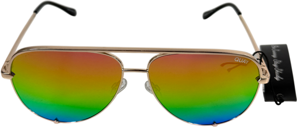 QUAY Metallic High Key Sunglasses in Case