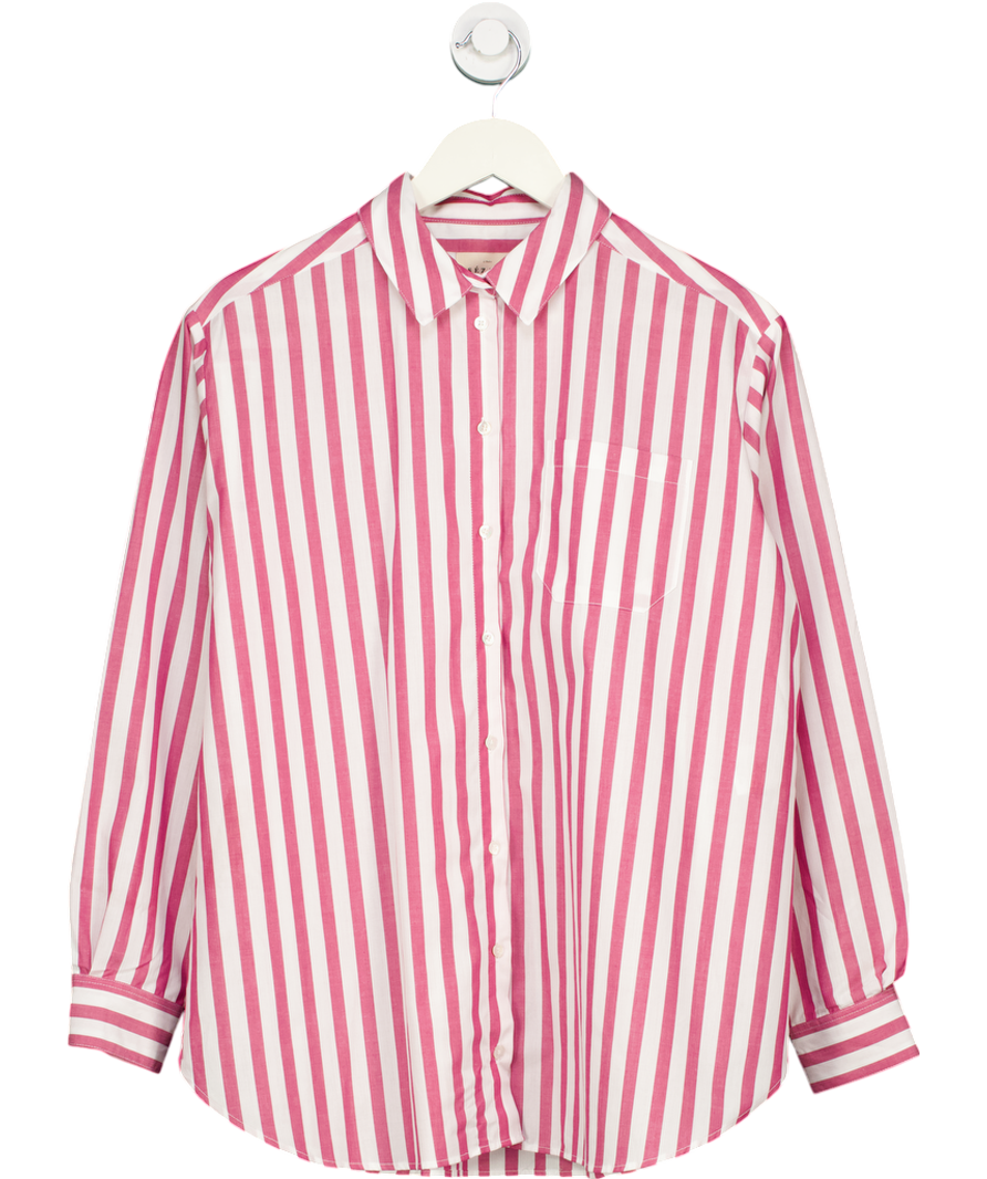 Sezane Pink Max Shirt 100% Cotton UK 8