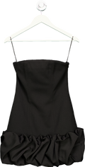 MISHA Black SAPHIRA CREPE MINI DRESS UK S