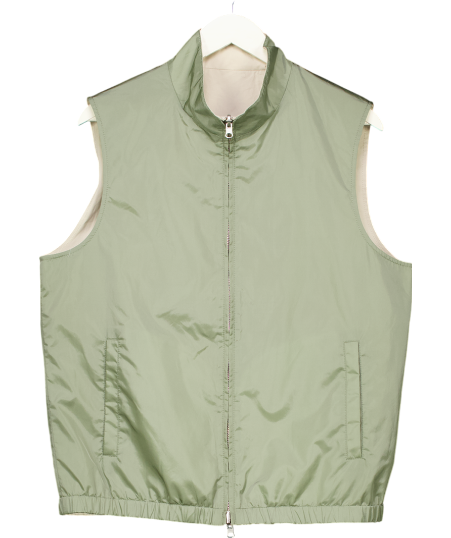 Suit Supply Beige Waterproof Reversible Vest UK L
